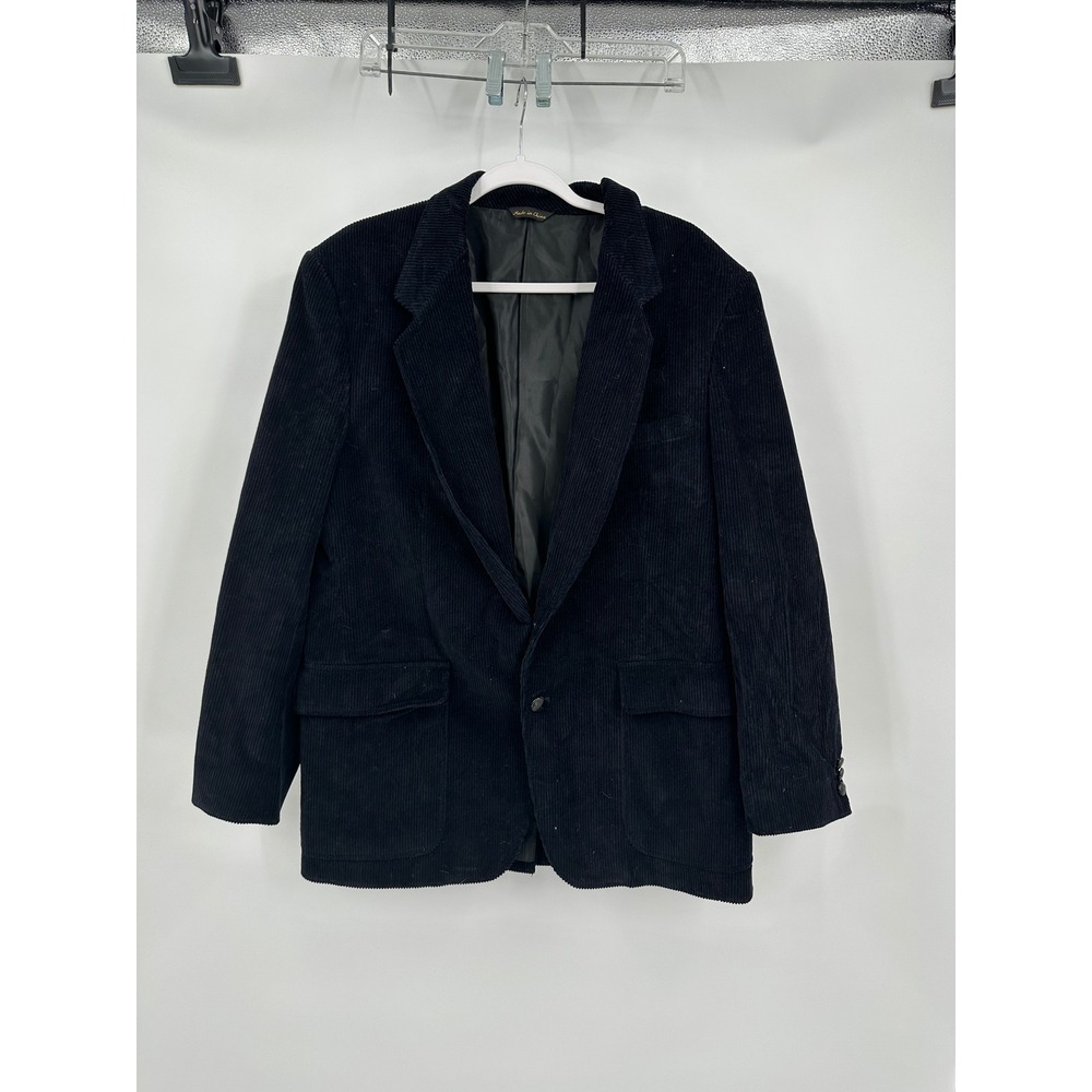 Mens Old‎ Money Corduroy Sport Coat Size 44R Vintage Boho Heritage Blazer Preppy